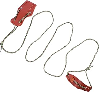 ifundom Herramienta de Flecha Profesional Accesorios al devanado Enrollado encordar recurvo Cuerda del Cuerdas de Suministros de con Cuero Marrón