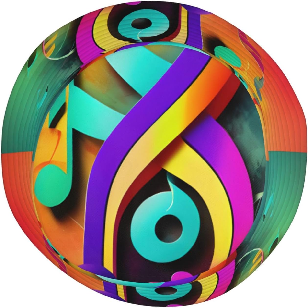 Colorful Musical Notes Print Sun Hat Outdoor Fisherman Cap Summer Bucket Hat Beach for Men Women