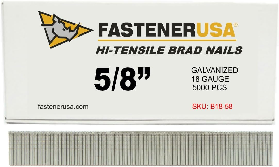5/8" Brad Nails 18GA GALV 5,000ct