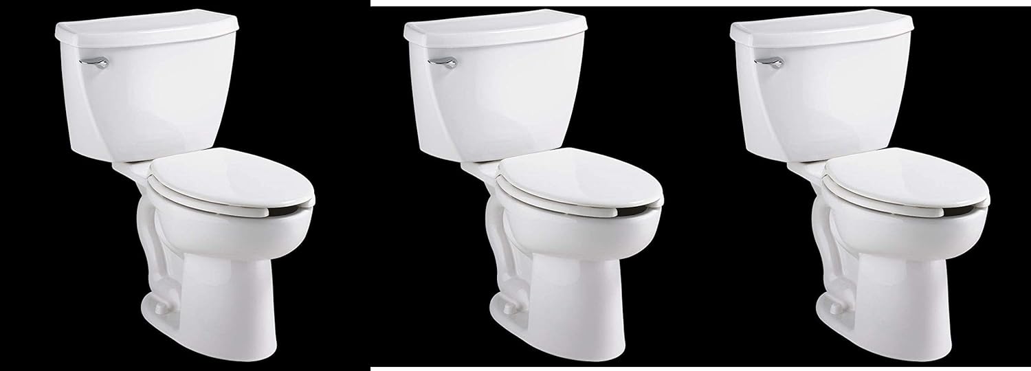 American Standard 2462.016.020 Cadet Elongated Pressure Assisted Two Piece Toilet, White , 30.25" Length x 20.5" Width x 29.25" Height - 2462016.020 - - 