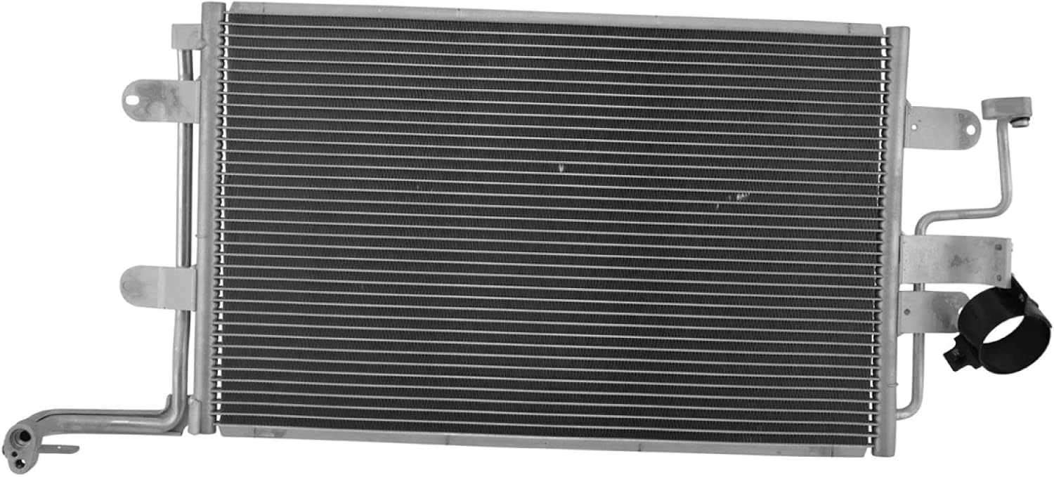 TRQ Air Conditioning A/C Condenser Compatible with 2000-2006 Audi TT TT Quattro 1999-2005 Volkswagen Golf 2000-2005 Jetta VW3030108