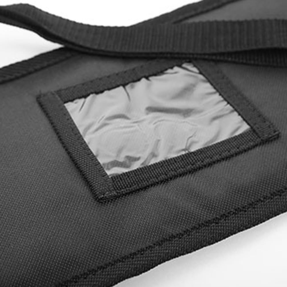 Kayak Paddle Bag 130x26 cm Nylon Nero Portatile Resistente all'usura