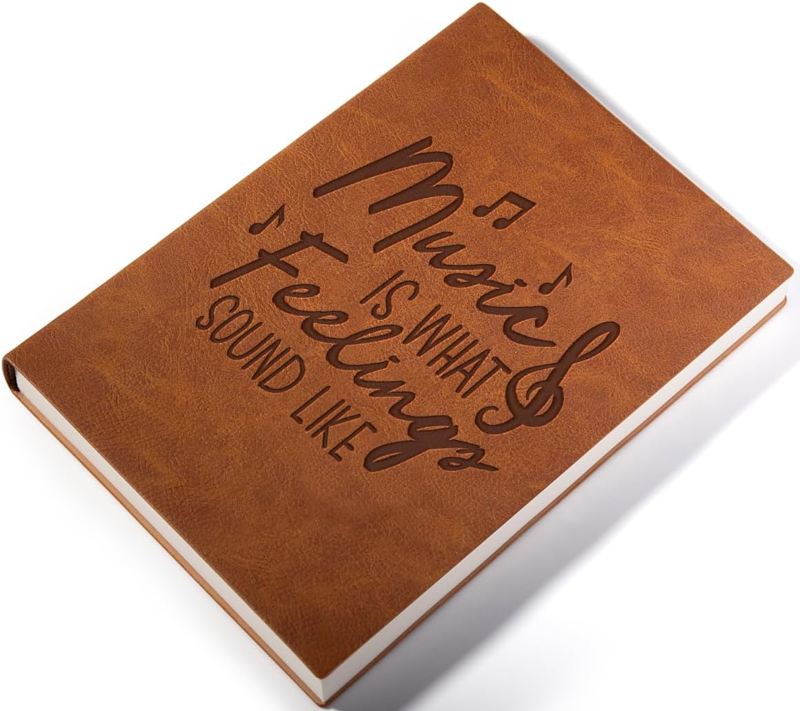 Music Lover Gifts Leather Journal Notebook Music Teacher Gifts for Women Music Teacher Appreciation Gifts for Teacher Musicians Women Men - Image 7
