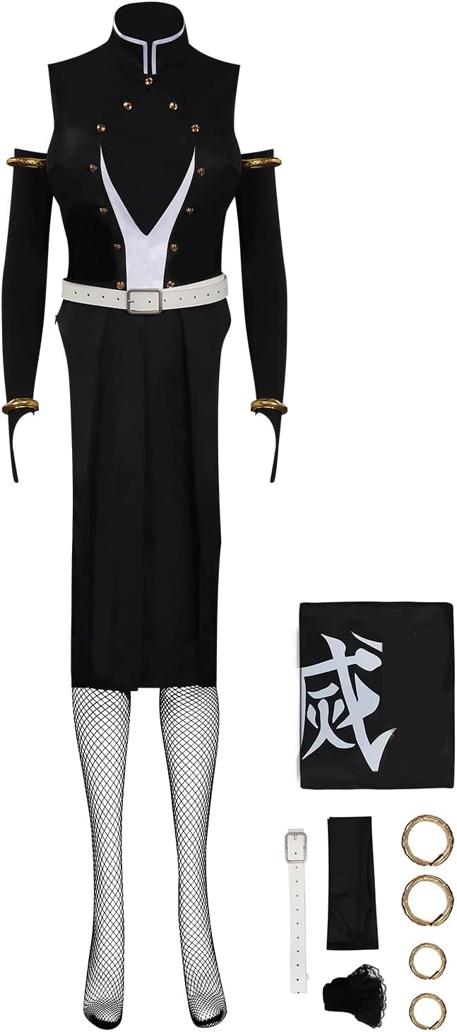 Gonriya Cosplay Costume Tengen Uzui Outfit Uniform Anime Halloween Full Set