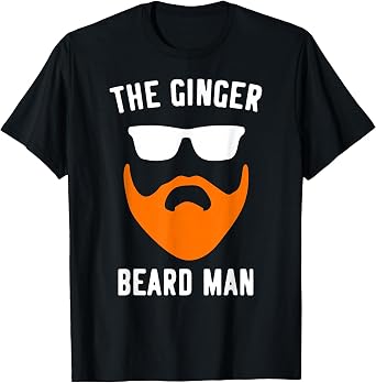 Ginger Beard Man Funny Redhead Irish Bearded Men T-Shirt
