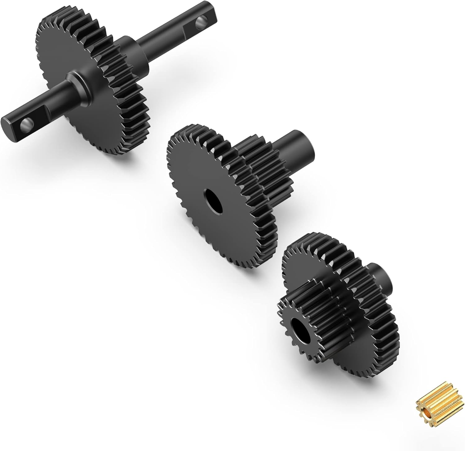 COOWOO Hardened Steel Transmission Gear Set Upgrade Parts for 1/18 TRX-4M Crawler Car, Comes with Transmission Gears and Pinion Gear