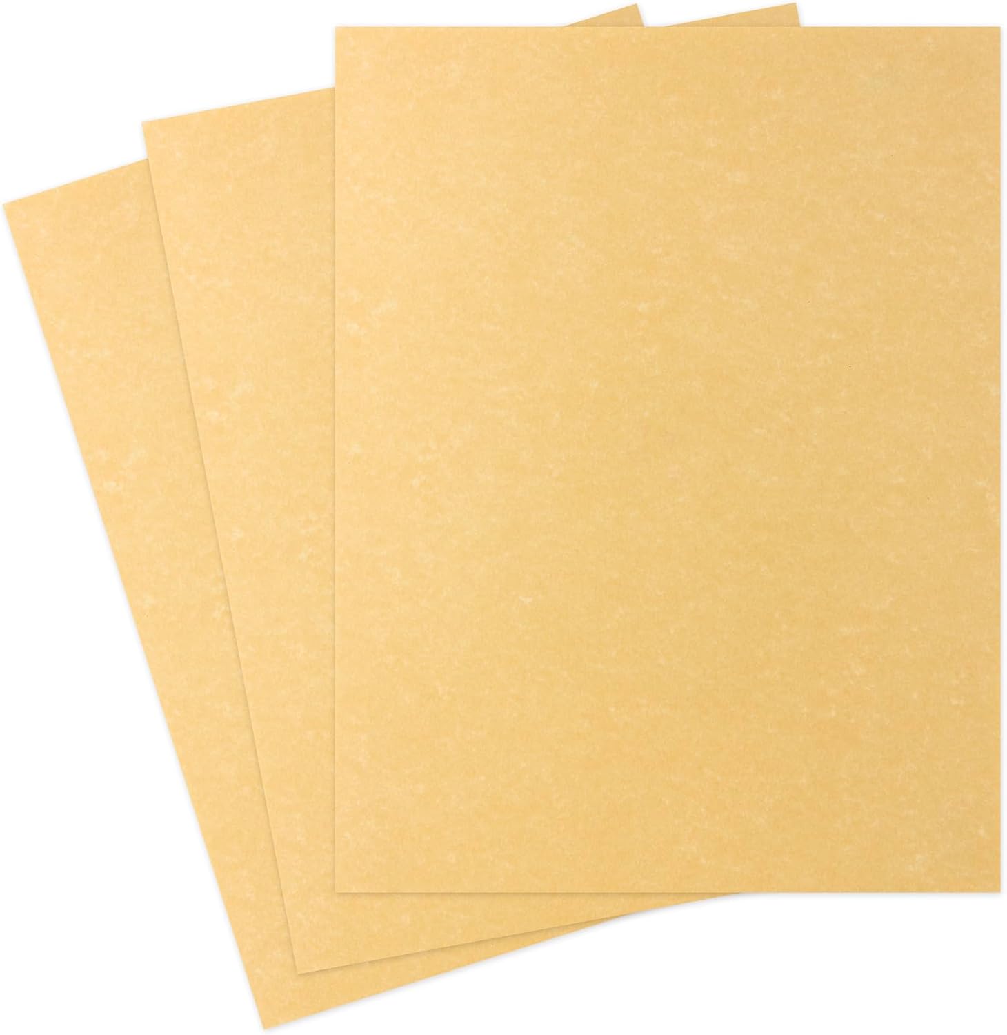 Hygloss Products Craft Parchment Paper Sheets - Printer Friendly, Made in USA - 8-1/2 x 11 Inches, Gold, 100 Pack