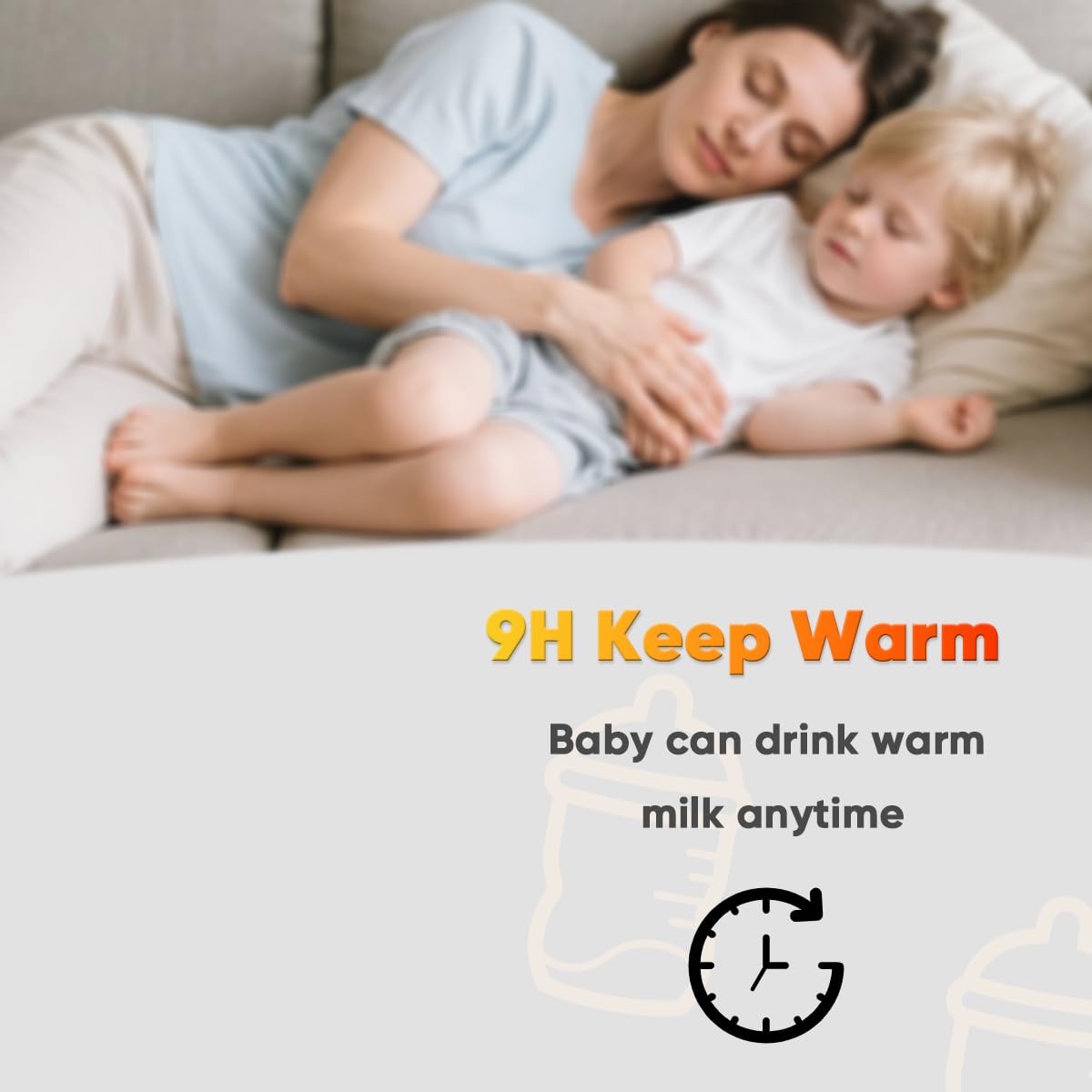 Baby Bottle Warmer, Fast Bottle Warmer for All Bottles, Breast Milk Warmer for Baby Breastmilk or Formula Automatic Shut-Off Digital Display Heat Baby Food at Home Use - Image 5