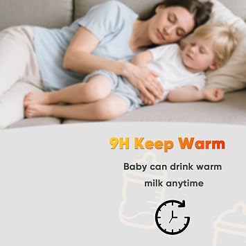 Baby Bottle Warmer, Fast Bottle Warmer for All Bottles, Breast Milk Warmer for Baby Breastmilk or Formula Automatic Shut-Off Digital Display Heat Baby Food at Home Use