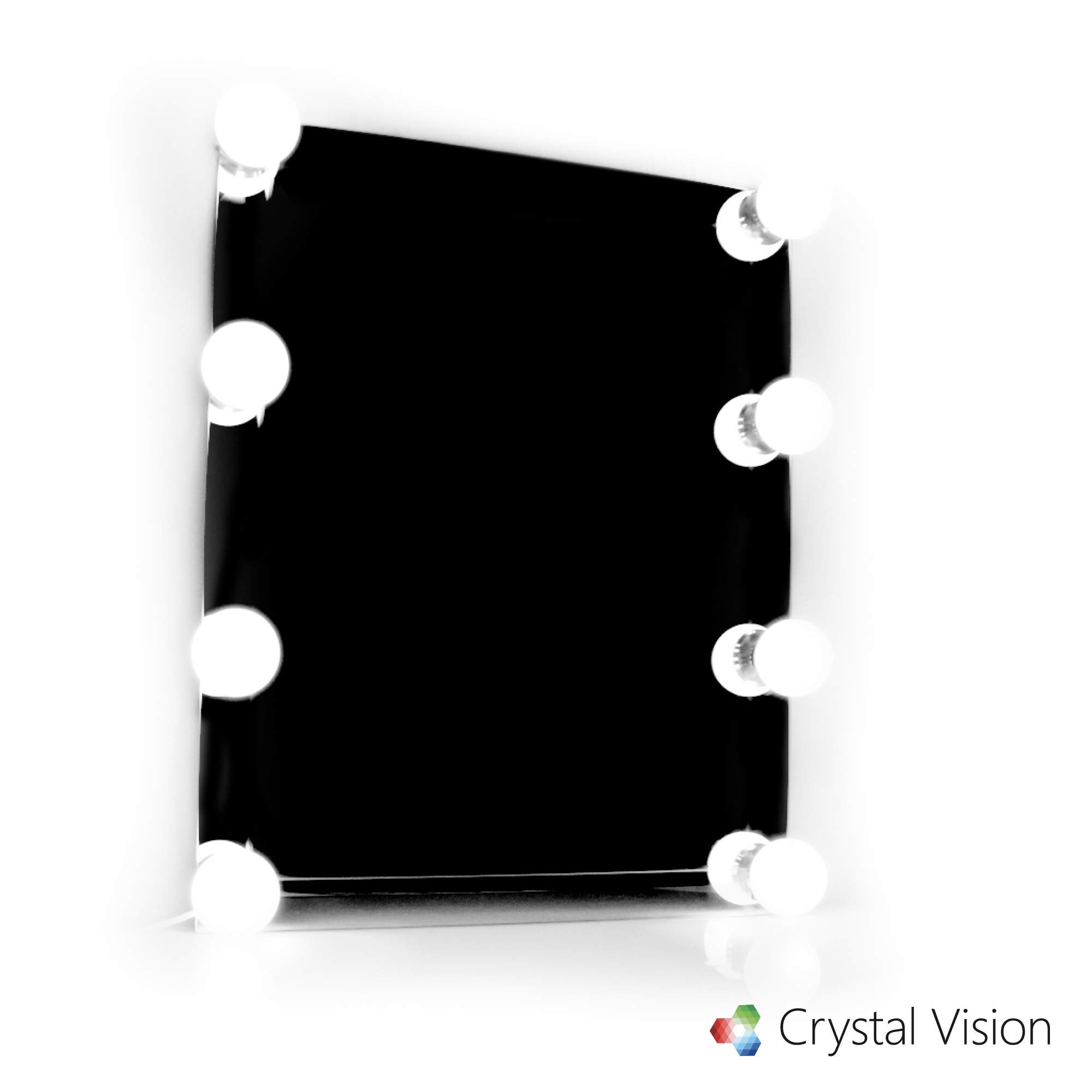 Crystal VisionLUXI Vanity Makeup Mirror Light Kit - Hollywood Style DIY Natural LED Bulbs (8 Bulb)