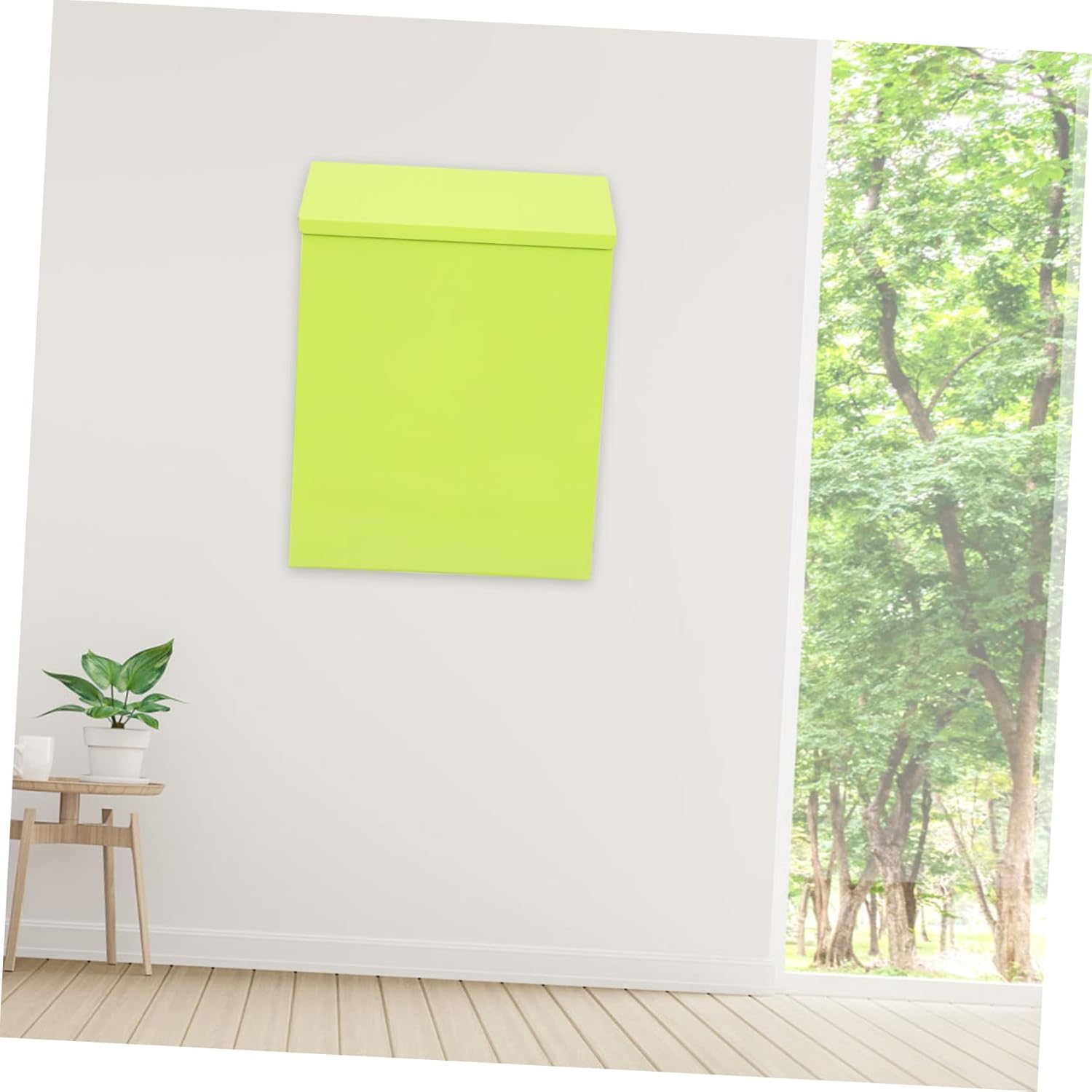 Iron Material Letter Box Wall Mount Mailbox Box Lock Practical Design Stylish