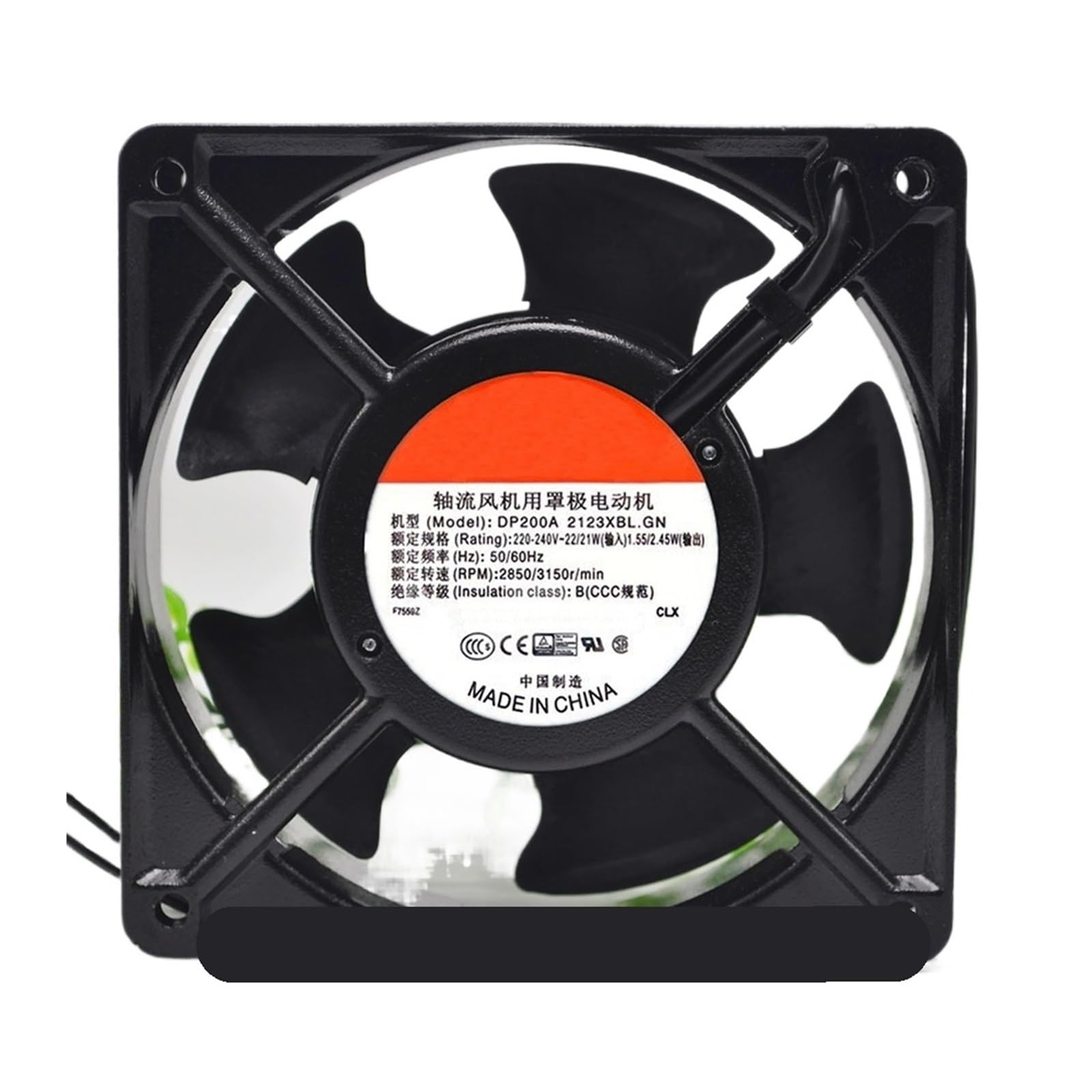 YLPWKMVZ Axial flow control 120 * 38MM DP200A.2123XBL. 220VAC 22/21W 2wire