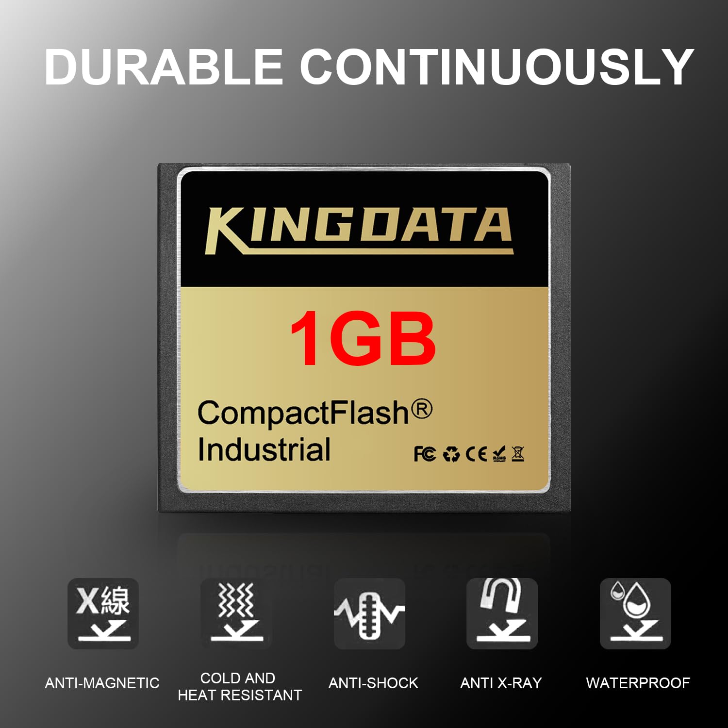 industriale Scheda compact flash 1GB FAT16 CF card Tipo I per apparecchiature fotografo vecchie fotocamere digitali