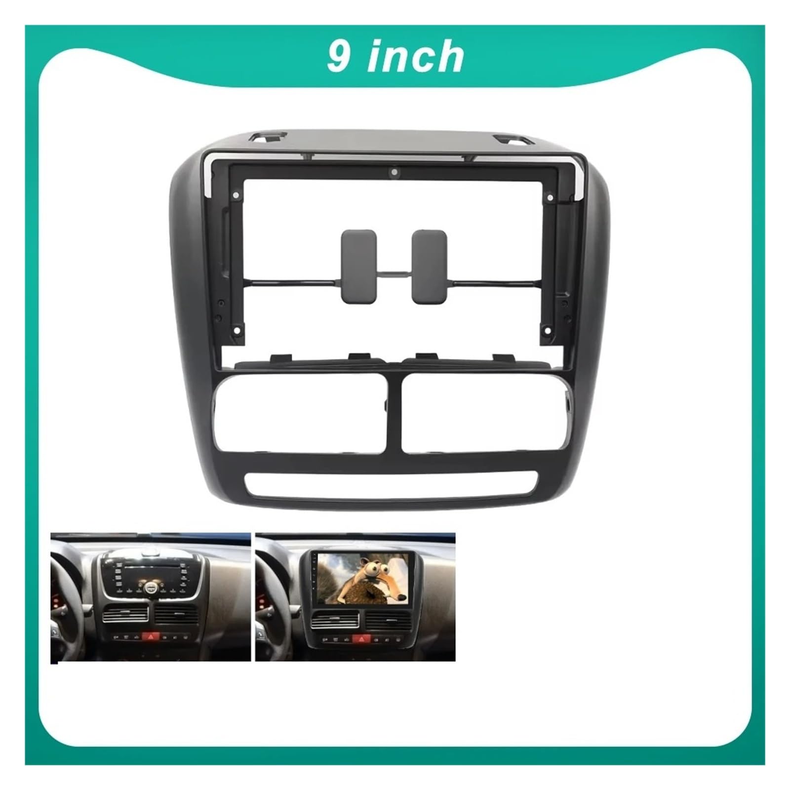 Mascherina Autoradio Cornice Stereo per Opel per Combo 2011-2017 2018 Autoradio Cornice 9 "Stereo Android Lettore MP5 Fascia 2Din unità di Testa Pannello Copertura Trim