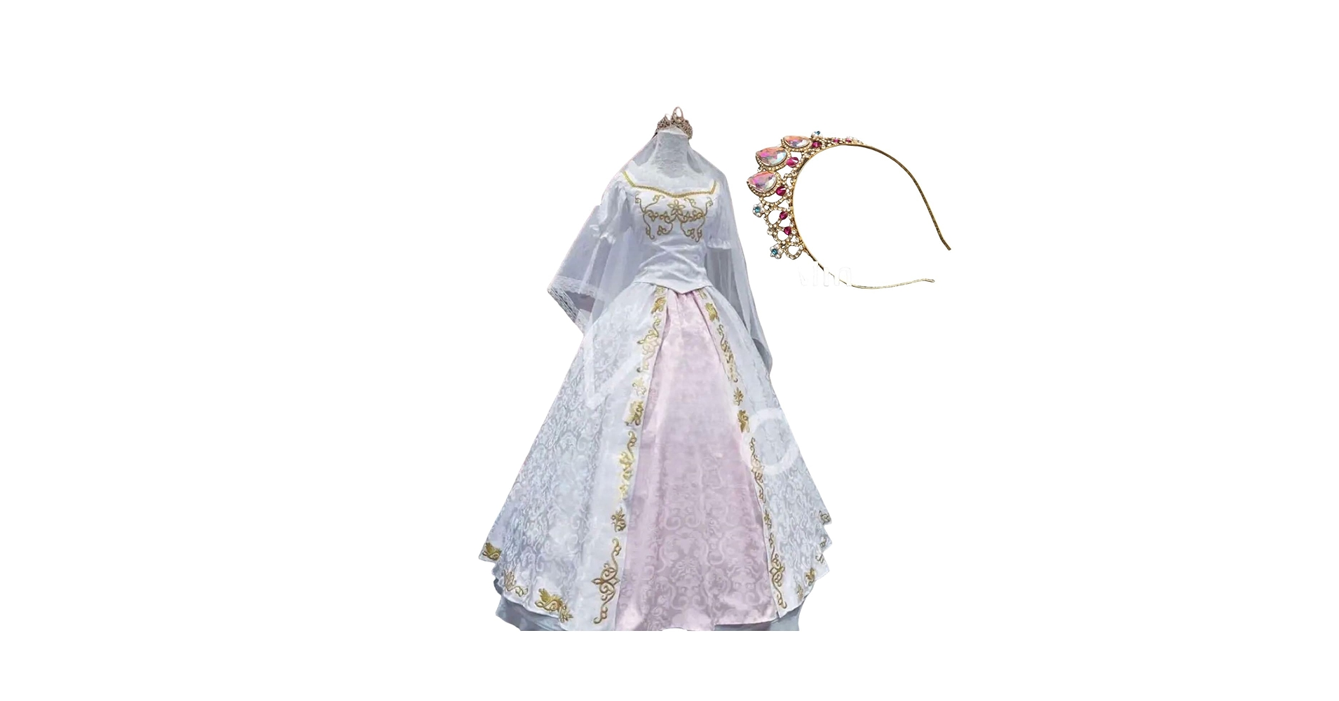 新品未使用✧︎ ラプンツェル エバーアフター ウエディング ドレス ディズニー ラプンツェル エバーアフター ウェディングドレス D