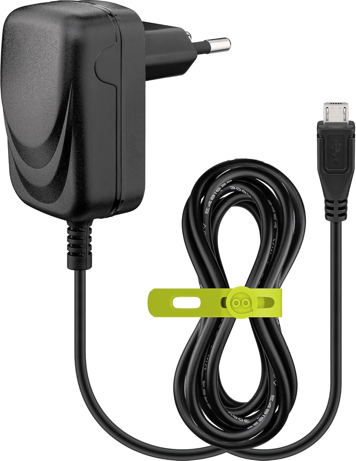 goobay 49529 Ładowarka ścienna Micro USB 1.0 A, USB, Zasilacz do smartfonów, Zasilacz zasilania, 1.5m, Czarny