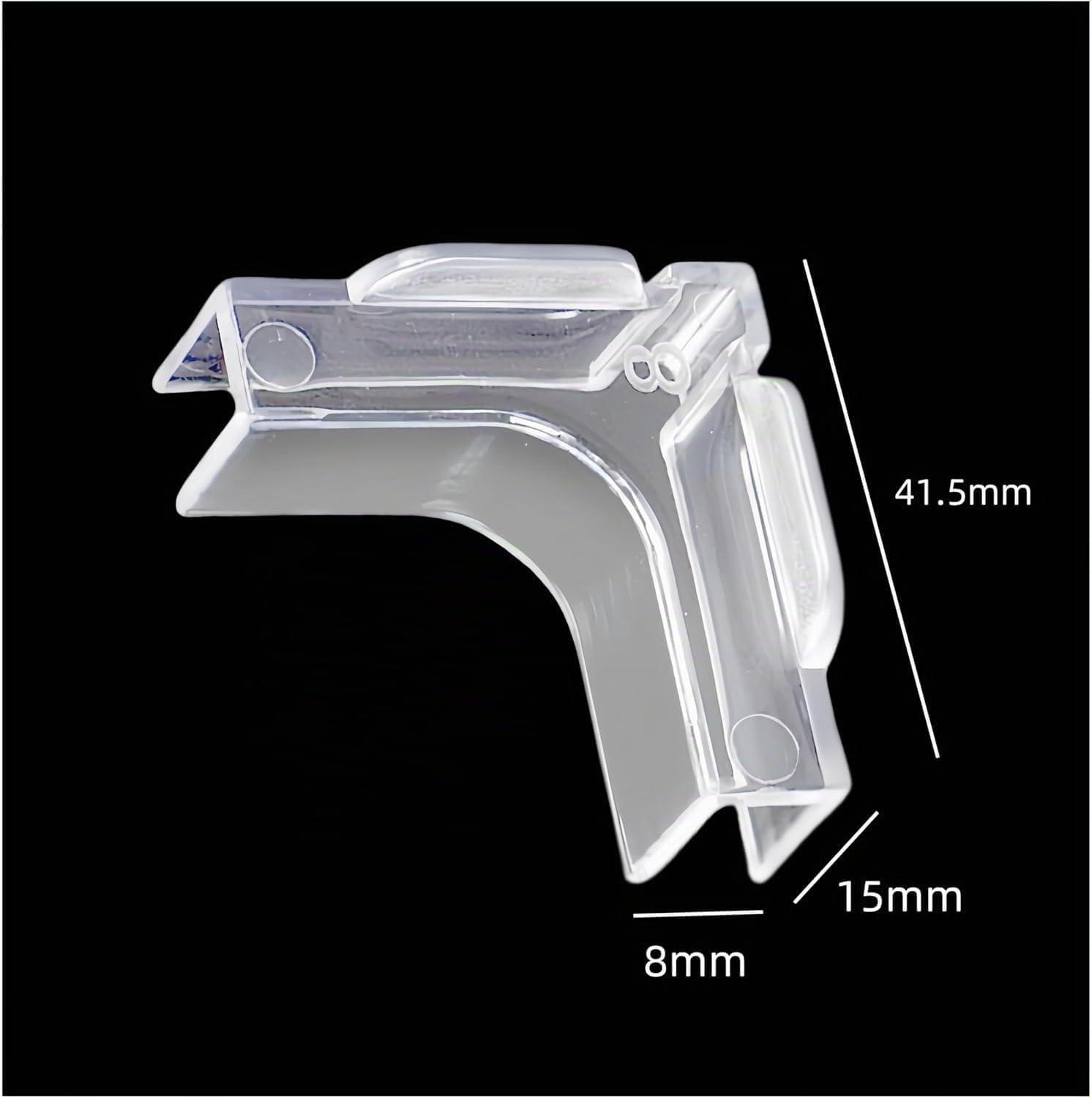 Aquarium Glaskantenschutz weichen Abdeckungen 8 mm Transparent Stoßfeste Acrylschutz