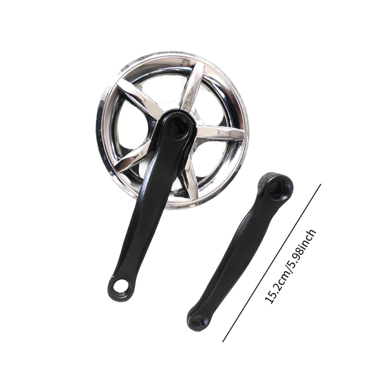 harayaa Guarnitura 152mm Parte di Ricambio Leggera Alte Prestazioni Facile da Installare Componente Braccio della Pedivella Regolabile Accessori per La Ripara