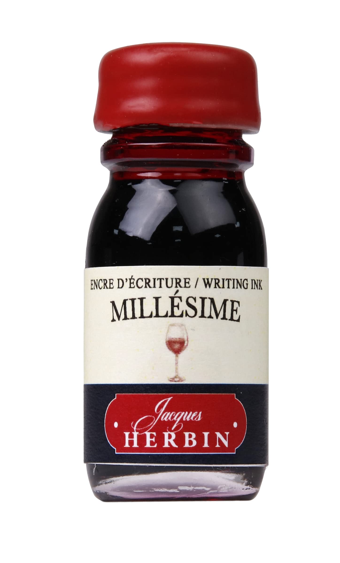 Jacques Herbin 27400T - Un coffret de 5 flacons d'encre 10 ml "Cuvée Jacques Herbin". Pour stylo-plumes et stylos roller. Fabriqué en France