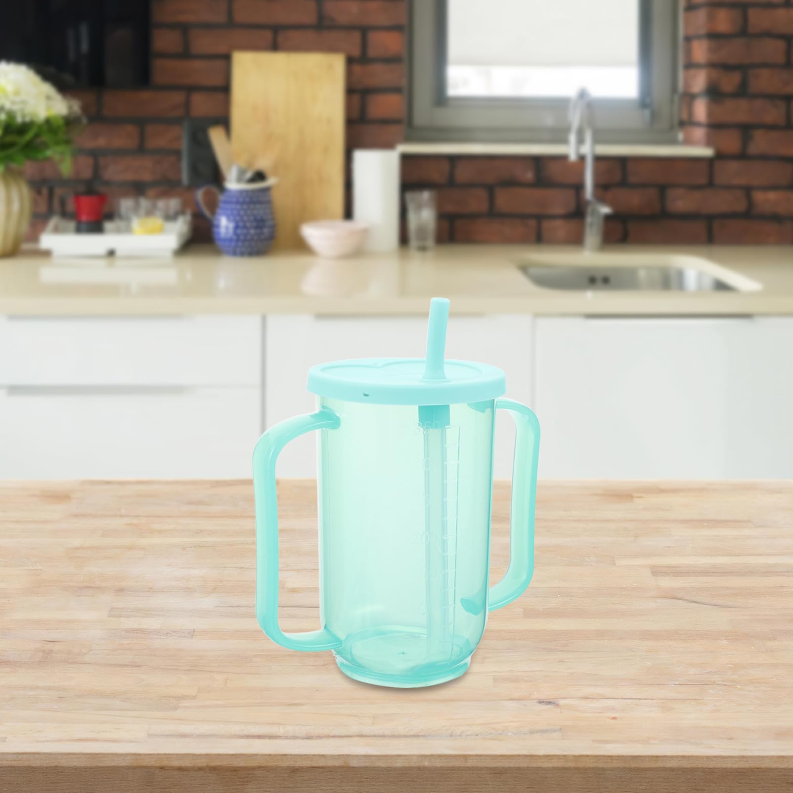 Auslaufsicherer Becher für Erwachsene und Senioren, 2 Stück, Kunststoff