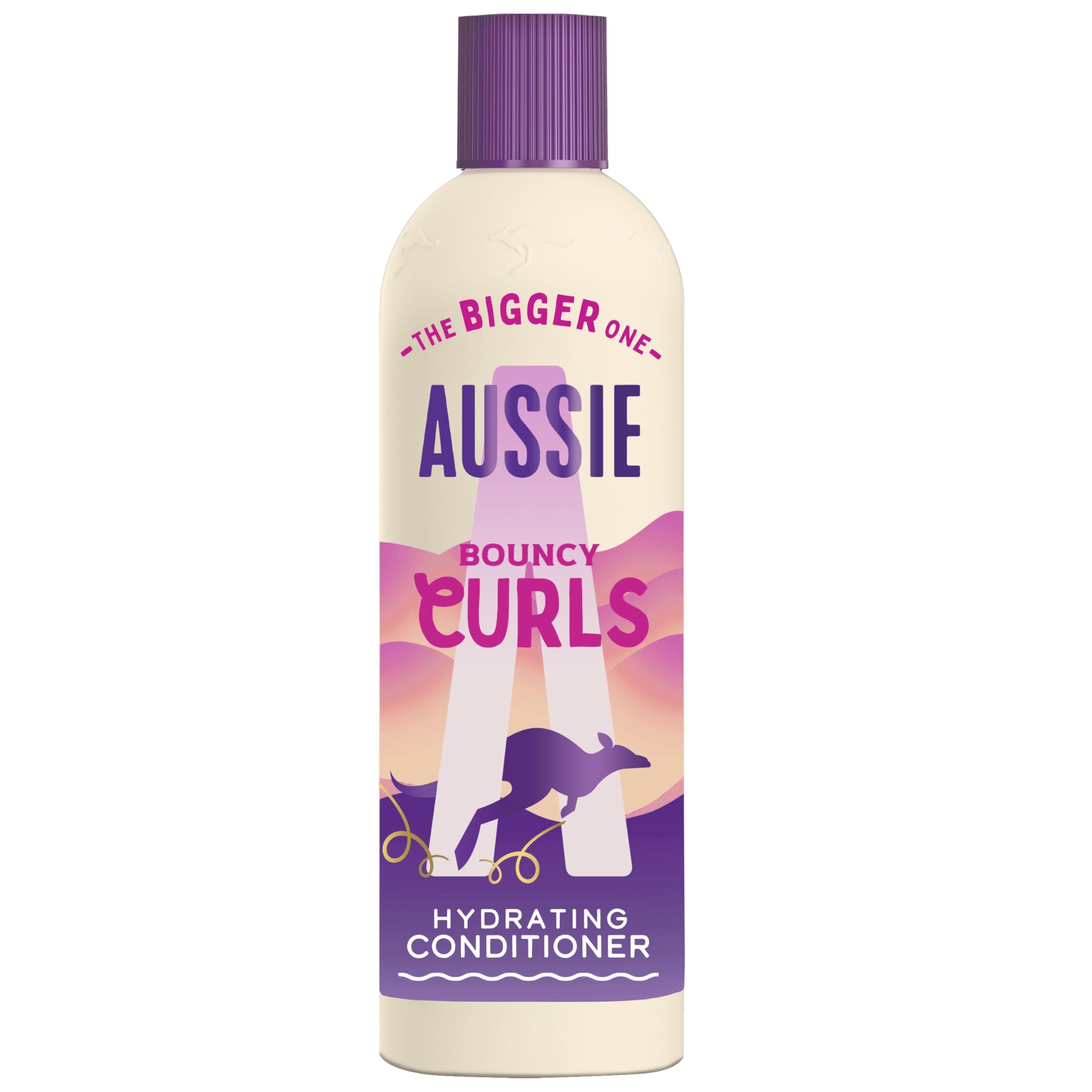 Aussie Bouncy Curls Hydrating Conditioner 400ml. For Stronger Hair. Perfect for Wavy, Curly & Coily Hair. Infused with Castor Oil. Silicone-Free, Vegan and Cruelty-Free