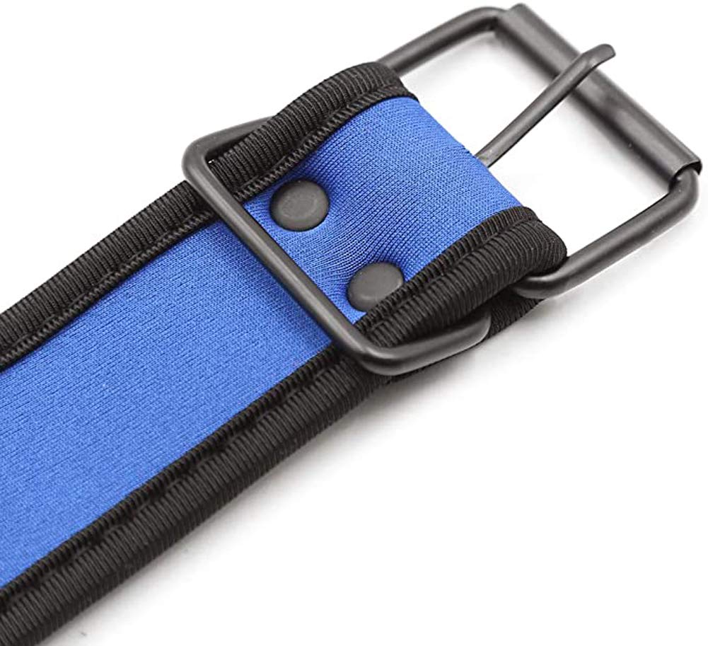 HOT DREAM Neoprene Puppy Custom Choker Collar for Men Women: Blue