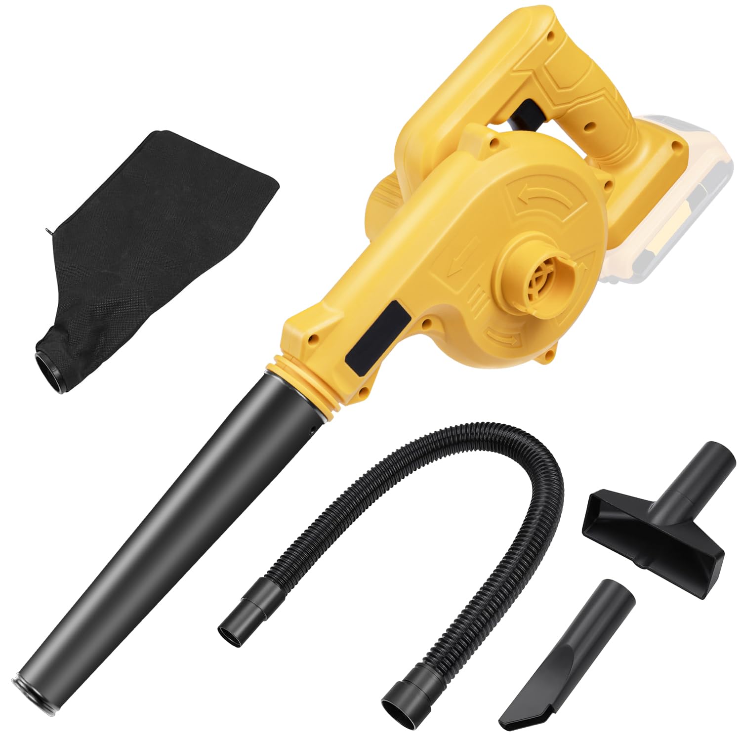 Cordless Leaf Blower for DewaIt 20V Max Battery, 2-in-1 Battery Leaf Blower & Vacuum Cleaner, 2.3LBS Mini Leaf Blower for Workshop, Garage, Porch and Patio (Battery and Charger Not Included)