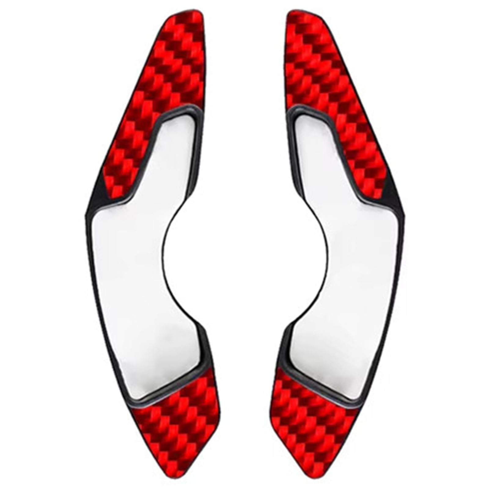 Bwwiezrs Carbon Fiber Red Compatible With Lexus Nx200t Nx300 Nx300h 2014-2021 Carbon Fiber Pattern Auto Steering Wheel Shift Paddle Extension Shift Paddles(Carbon Fiber Red)