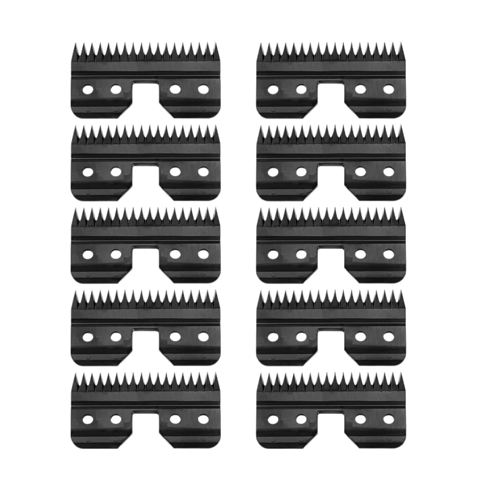 Lame Di Ricambio For Lame In Ceramica Nere Ad Alimentazione Rapida Da 10 Pezzi, Compatibili Con Oster, Clipper For Toelettatura A5 Con Lama Mobile For Tosatrici Ad Alimentazione Rapida