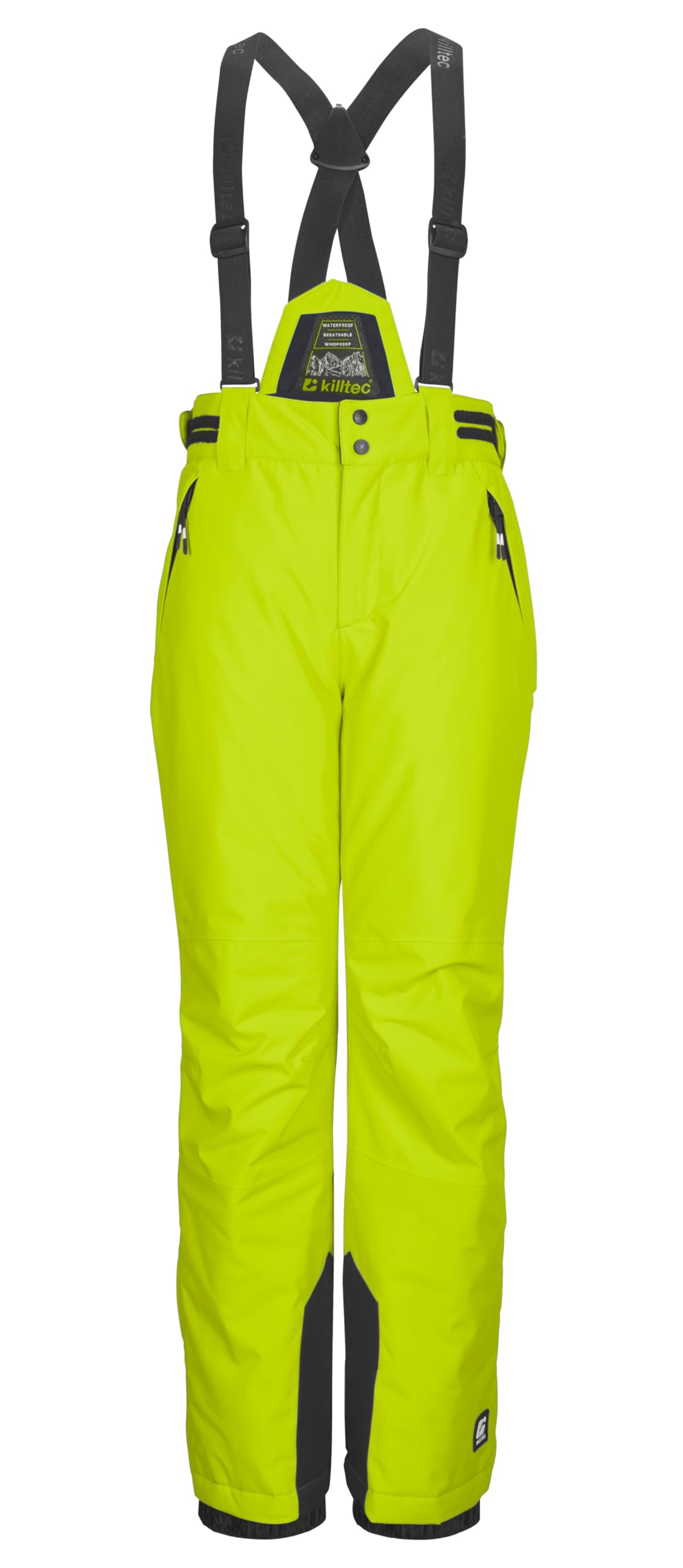 Killtec Ksw 214 Bys Ski Pnts - Pantalones de esquí/Pantalones funcionales con Peto Desmontable, protección de los Bordes y protección contra la Nieve Niños
