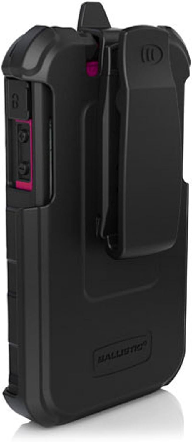 BALLISTIC (HC) Hard Core Case With Holster for iPhone 4/4S (Black/Hot Pink)