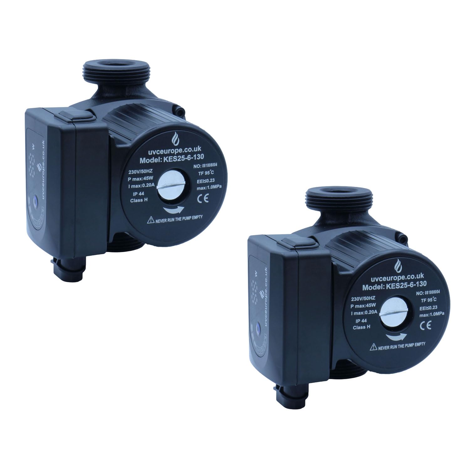 A-Rated 15-60 130 High Energy Efficient Circulation Pump KES25-6-130 (Two Pack)