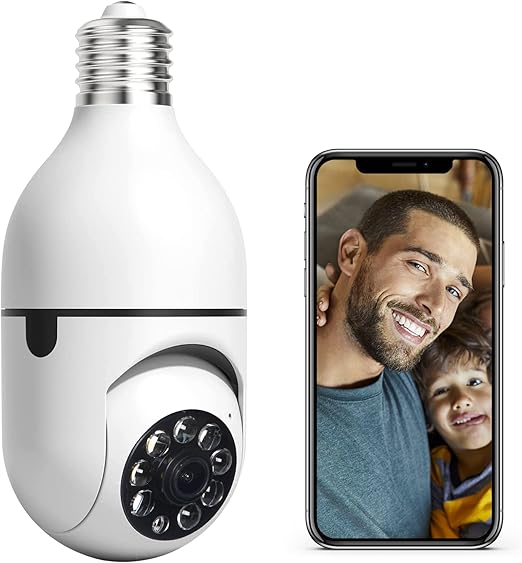 Wireless WiFi Light Bulb Camera/360 Degree E27 Bulb