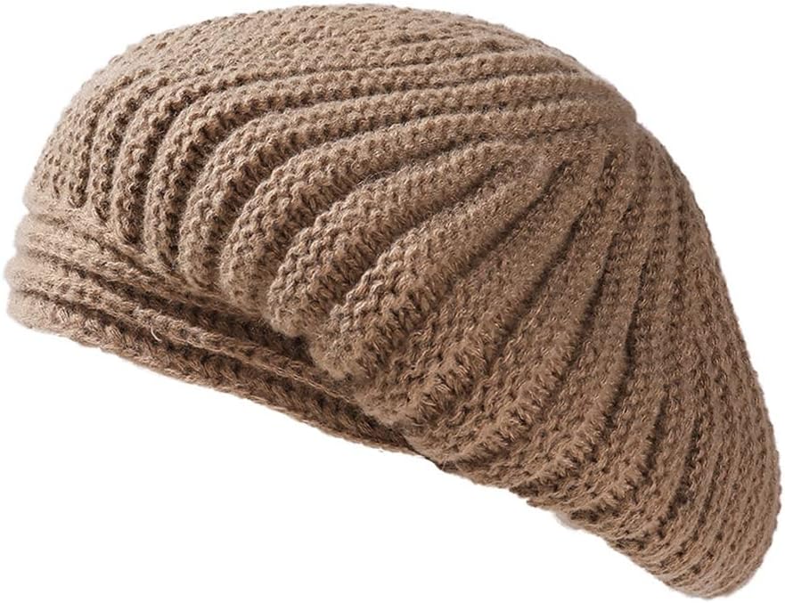 Cap Autumn and Winter Wool Warm Beret Knitted Painter Hat Women's All-Match