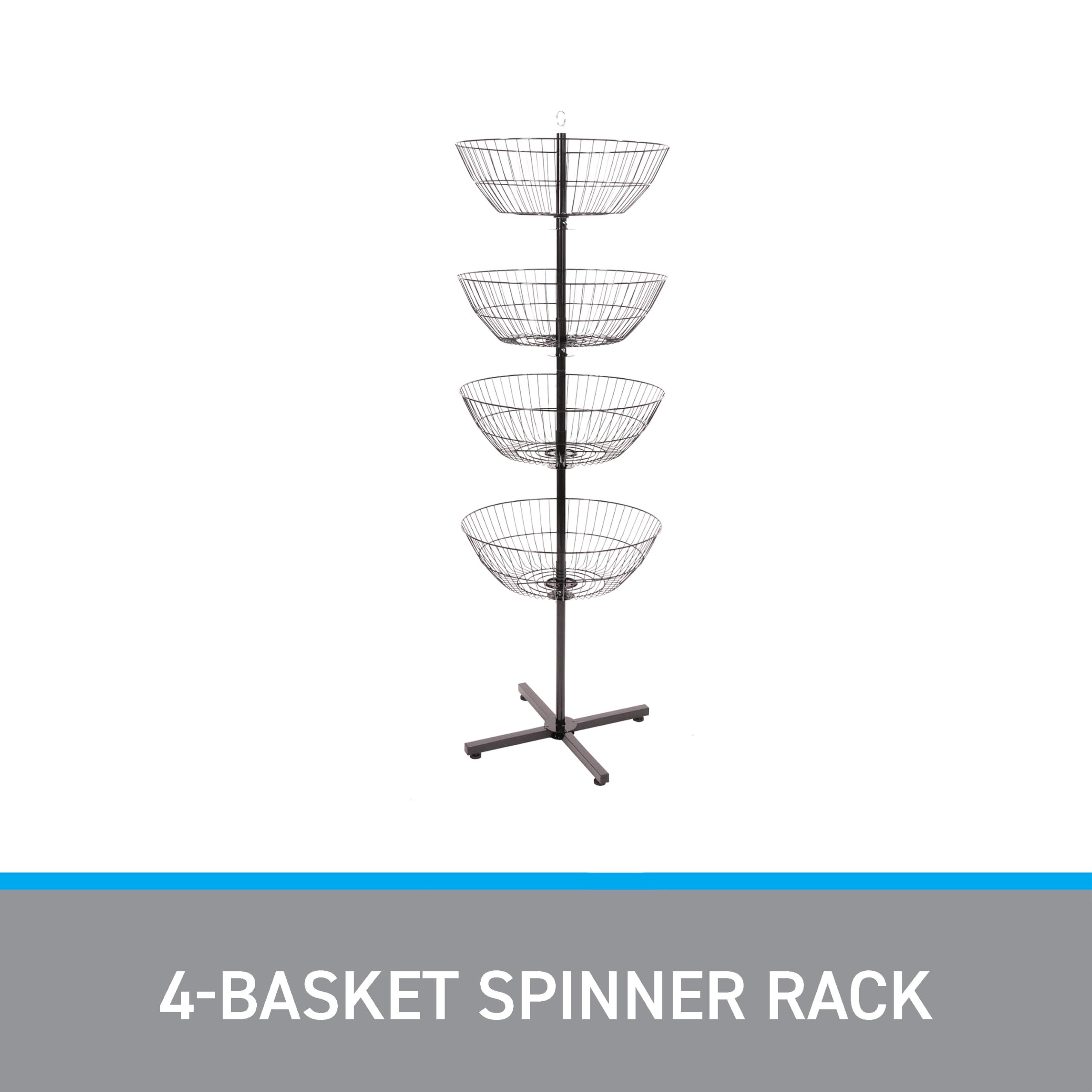 Amazon.com: SSWBasics 4-Basket Wire Floor Spinner Rack and