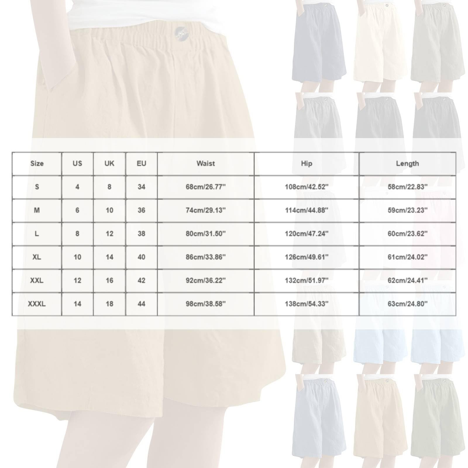 Letnie spodenki damskie bawełniane szorty damskie luźne bermudy na co dzień krótkie spodnie z kieszeniami sportowymi plus size elastyczne spodenki w talii lekkie wygodne szorty plażowe Curvy Baggy
