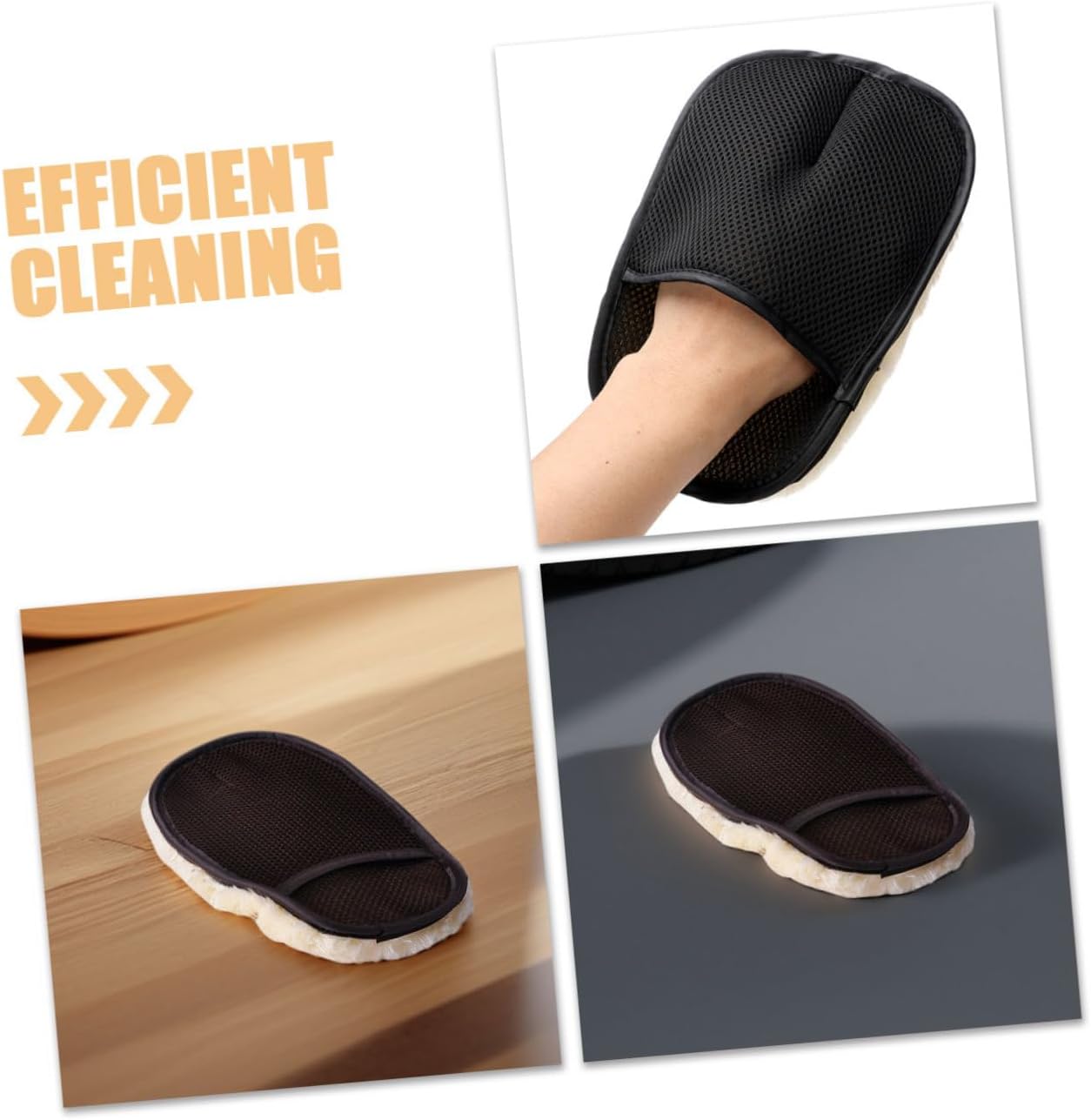 Microfiber Car Cleaning Gloves 10pcs Large Sponges Car Wash Mitts Auto Detailing Supplies