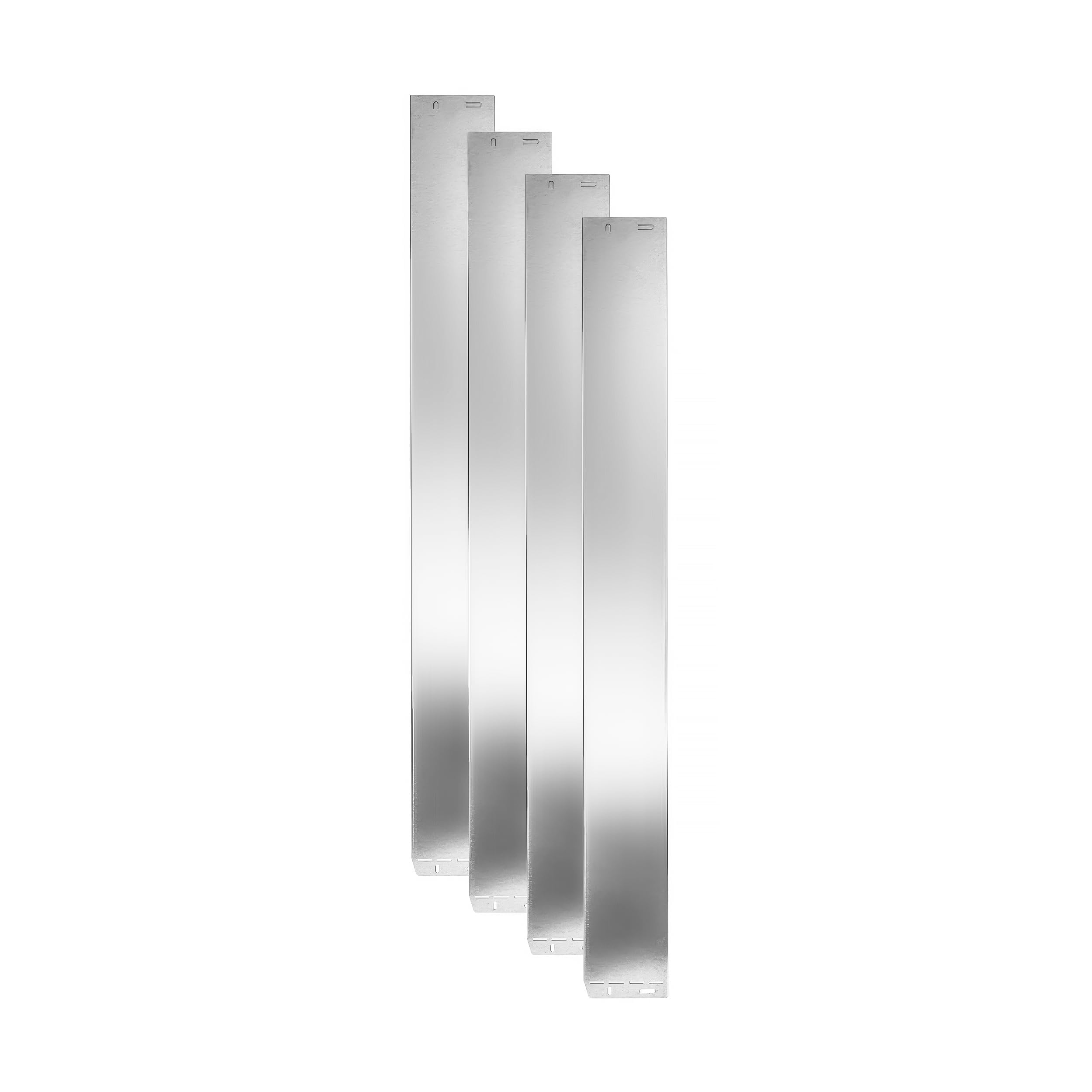 Rasenkantenprofile Stahl 16er Set – 16 Stück a 119,5 x 13 cm (19,12 m) – Beeteinfassung Metall für klare Mähkanten – Rasenkanten Metall für Gartenästhetik – Langlebig und Wetterbeständig