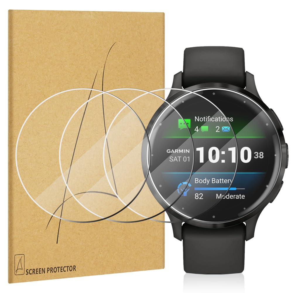 CONAPIKA Pellicola Protettiva per Garmin Venu Sq 2/Sq 2 Music, 3 Pezzi Ultra Sottile Morbida TPU Schermo Protettivo Trasparente Anti graffio Sensibile al Tatto Senza Bolle Pellicola Proteggi Schermo