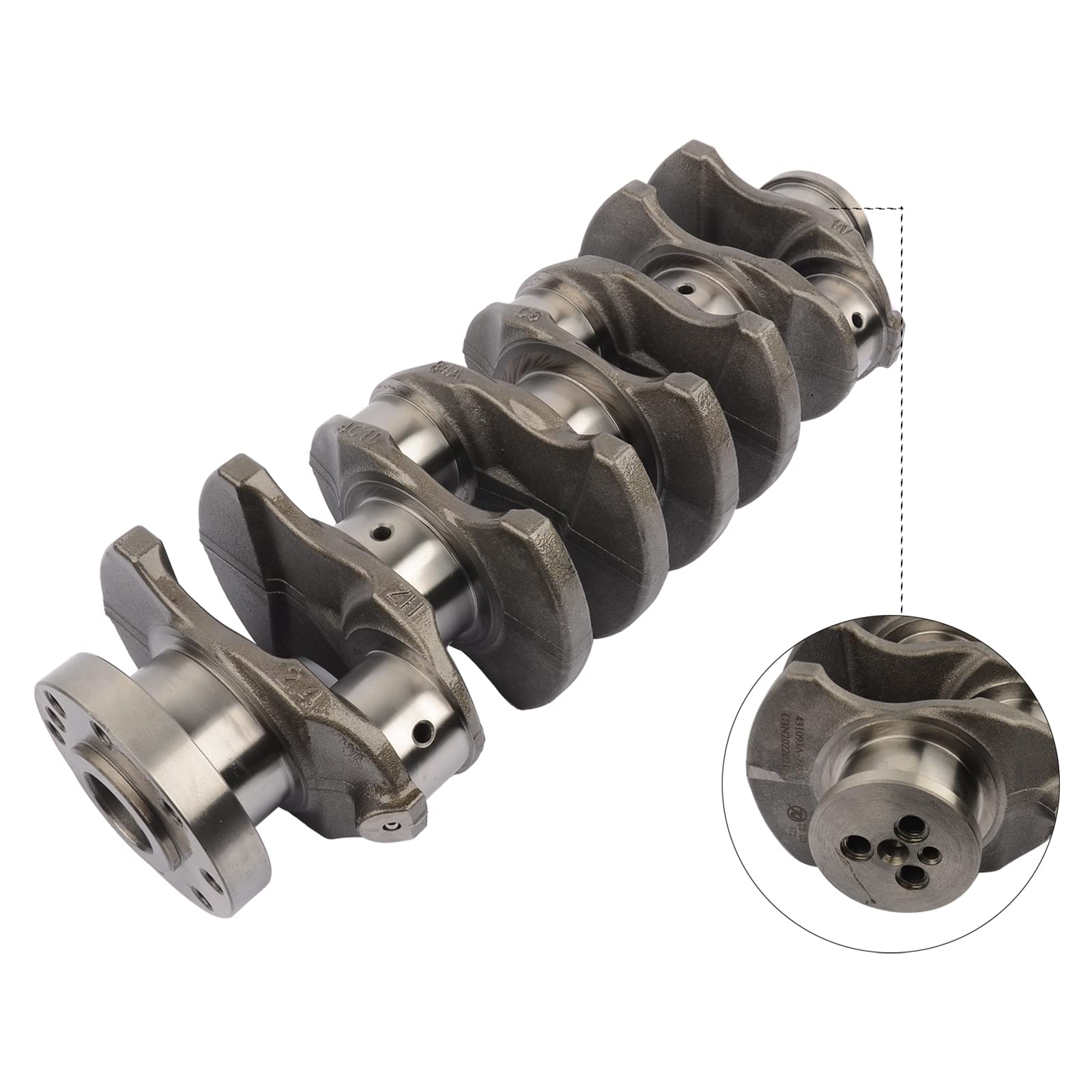 0501.N9 Cigüeñal 9676251280 Compatible con C-I-T-R-O-Ë-N 4HJ (P22DTE),Compatible con F-I-A-T 4HU (P22DTE),Compatible con P-E-U-G-E-O-T Compatible con F-O-R-D 2.2 HDI TDCI 1738588 Bisenya