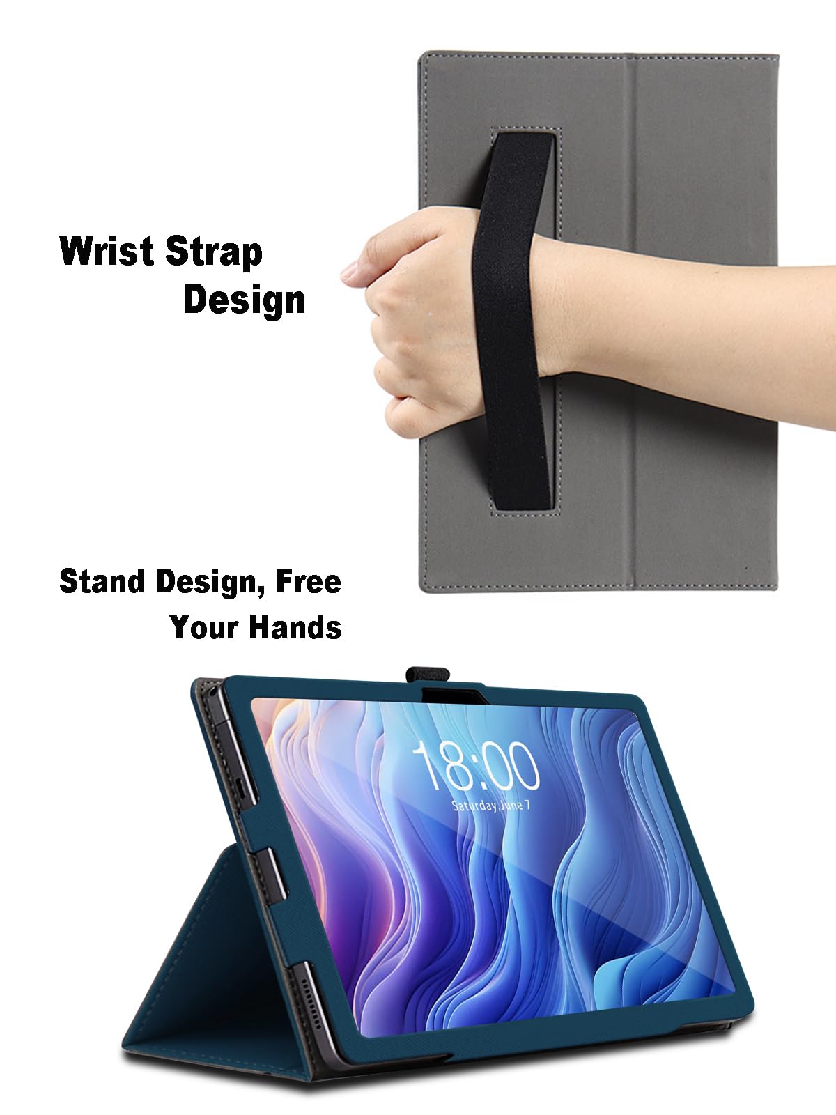 Custodia Per Teclast T60 Plus Tablet 12 Pollici - Pelle PU, Supporto Regolabile, Magneti