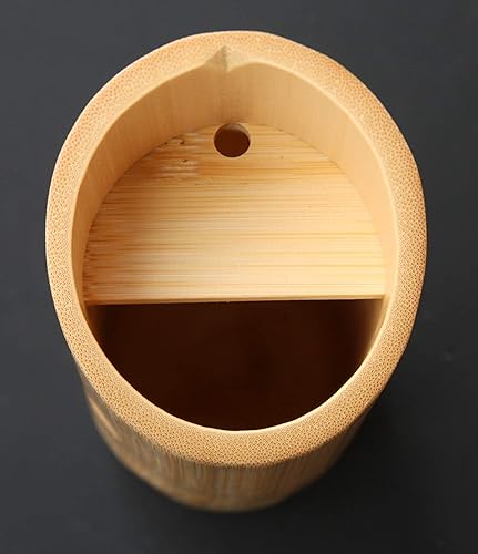 Miniatura 2 de Yamako Pottery White Bamboo Tokkuri - Botella de sake japonés, A 12337