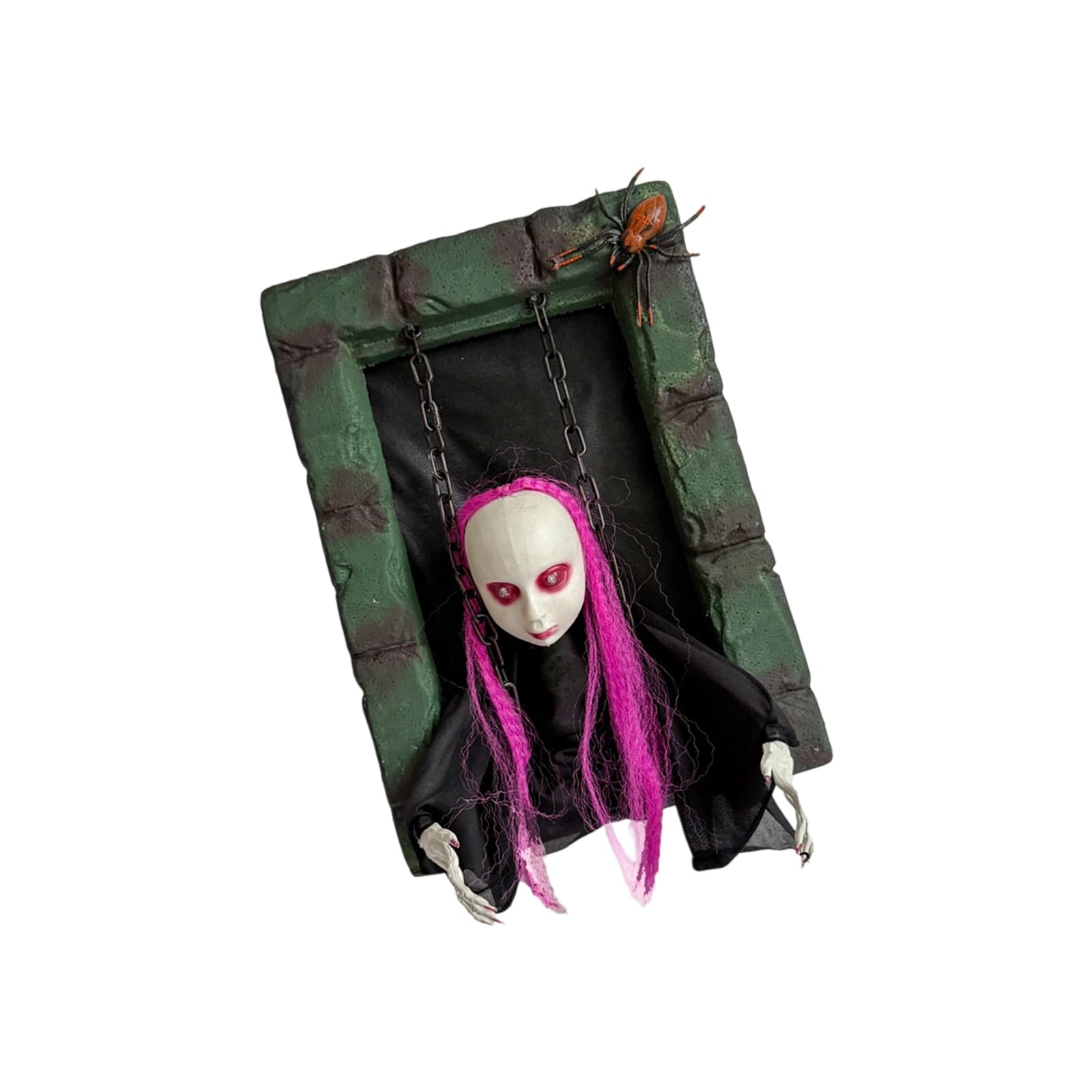 Xjdzineq Dynamic Chainsaw Manifestation Figure with Realistic Motion Transducer Started LED Globes and Horror Sounds for Inside Use Glowing Rose Globes Manifestation Stay