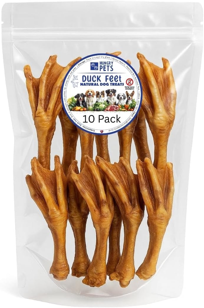 Duck Feet 10 Pack | Natural Crunchy Grain Free Dog Treats High Protein