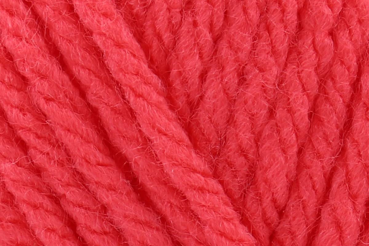 Sirdar Hayfield Bonus Chunky Crochet Yarn, 100% Acrylic Soft Knitting Wool for Sweaters, Cardigans, Jumpers, Ponchos and Capes - 100g Balls - Bright Coral (578) - Pack of 10 โ image 1