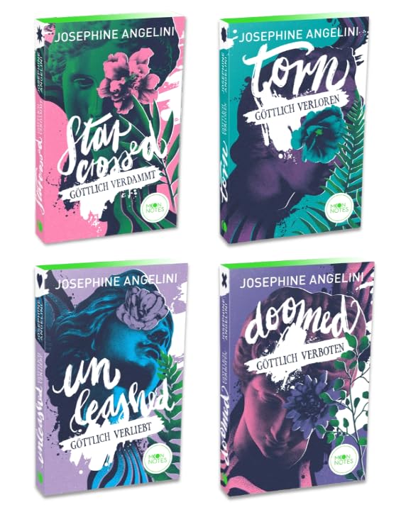 Josephine Angelini | Fates & Furies - Buchreihe mit Farbschnitt | Göttlich verdammt - Göttlich verloren - Göttlich verliebt - Göttlich verboten | 1 exklusives Postkartenset