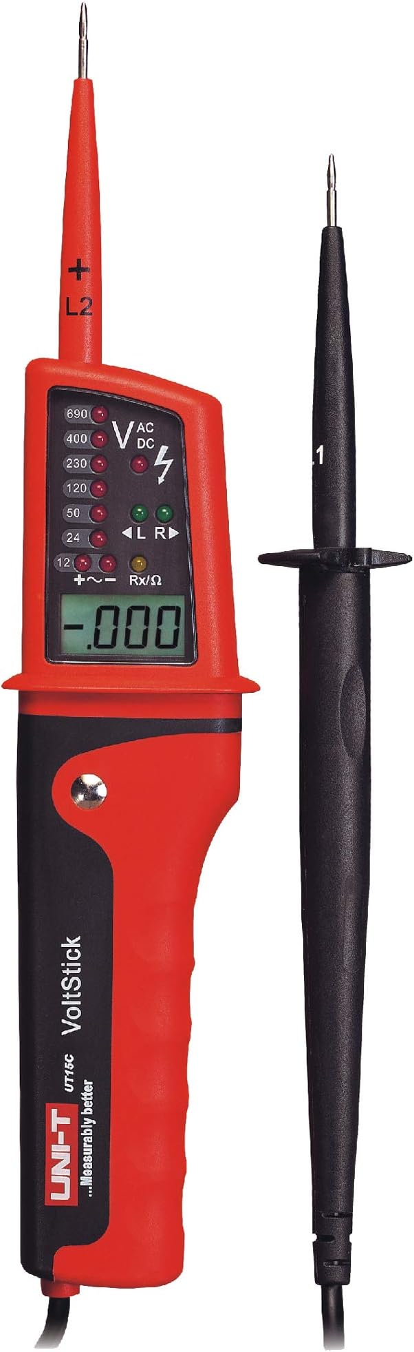 UT15C Waterproof Voltage Tester AC/DC Voltage Detection Multimeter High Precision Electronic Diagnostic Tool LCD Display