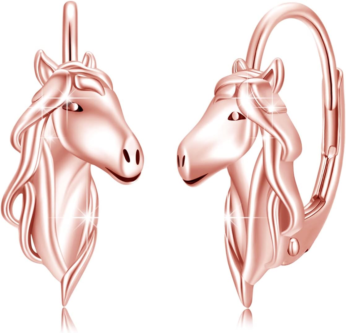 Horse Earrings for Women 925 Sterling Silver Horse Earrings Kentucky Derby Jewelry Gifts for Women