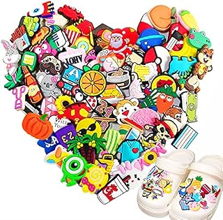 Fokelyi Shoe Charms for Clogs, 30 Pcs Cute croc charms Different Shape Shoe Decoration Charm, Shoe Decorations Accessories Charms for Clog Shoes Decorations Wristband Bracelet Party Favors