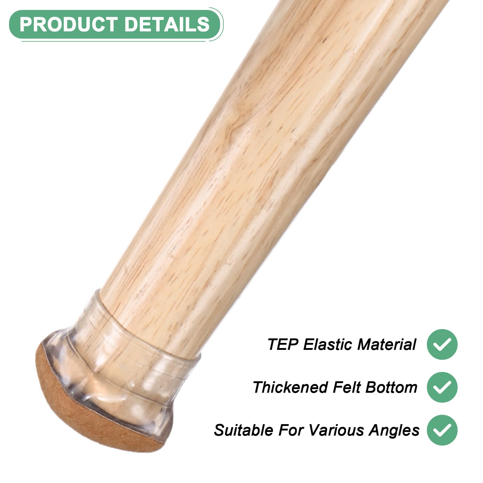 M METERXITY 32-Pack Chair Leg Floor Protectors - Image 2